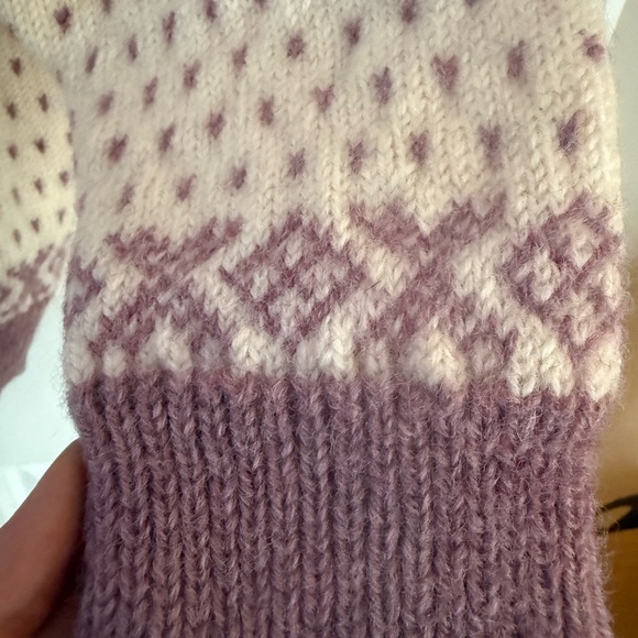 Dale of Norway Wool Cardigan Sweater Women Size M/L Après Ski Snowflake Pattern - Picture 9 of 14